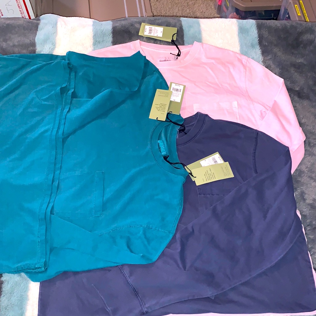 Goodfellow Ls Tees W/Pockets